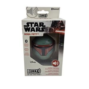 Star Wars Boba Fett Bluetooth Speaker‎ Bitty Boomers Green New Portable